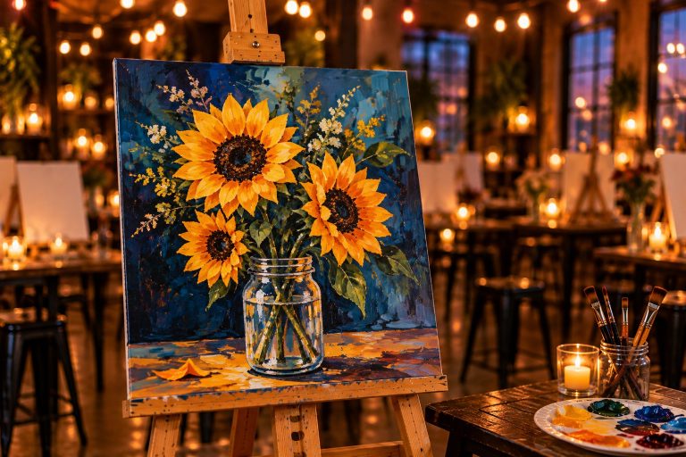Sunflowers in a Jar